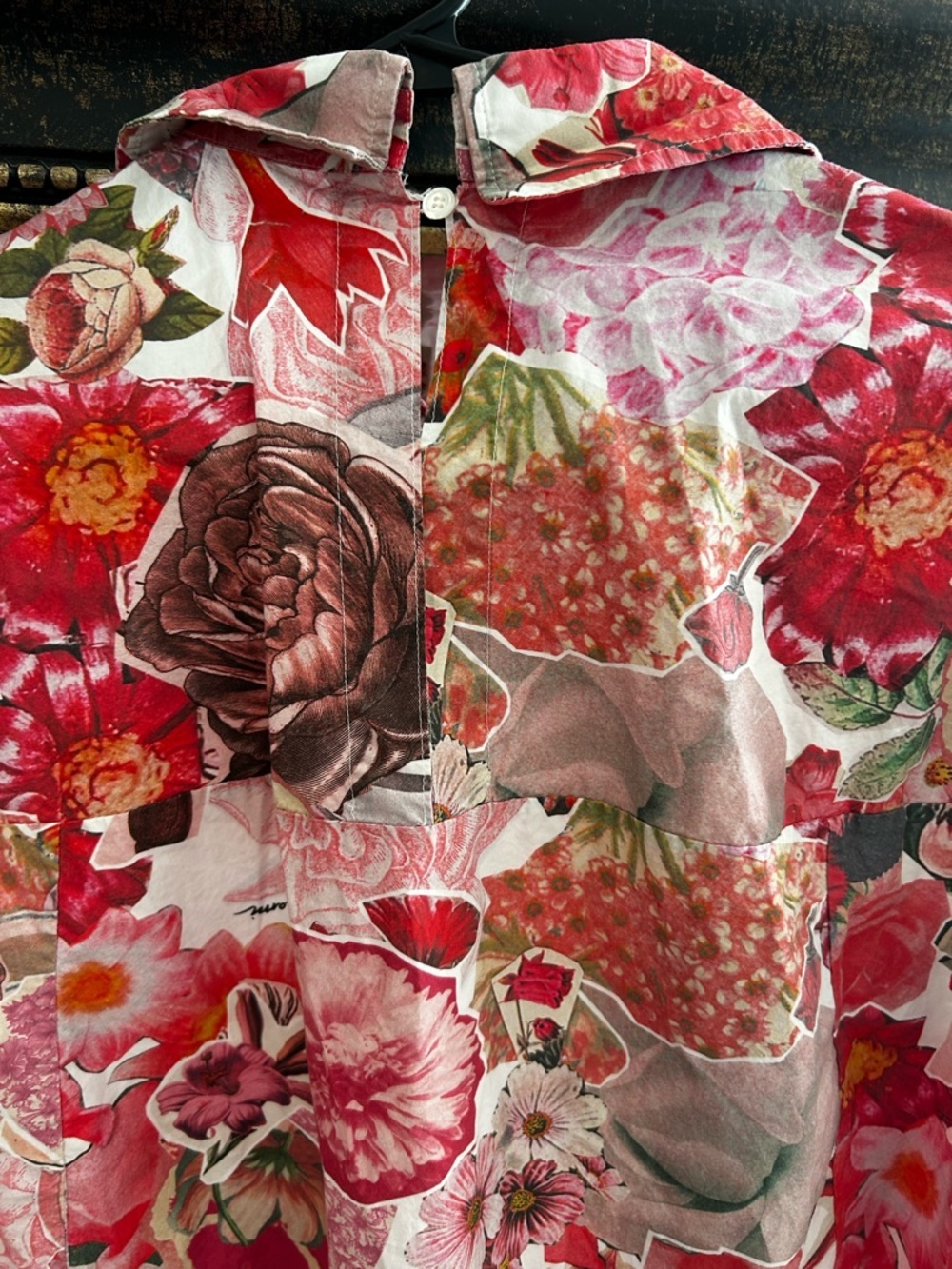 Marni Pink Floral Short-Sleeve A-Line Dress - Picture 14 of 16